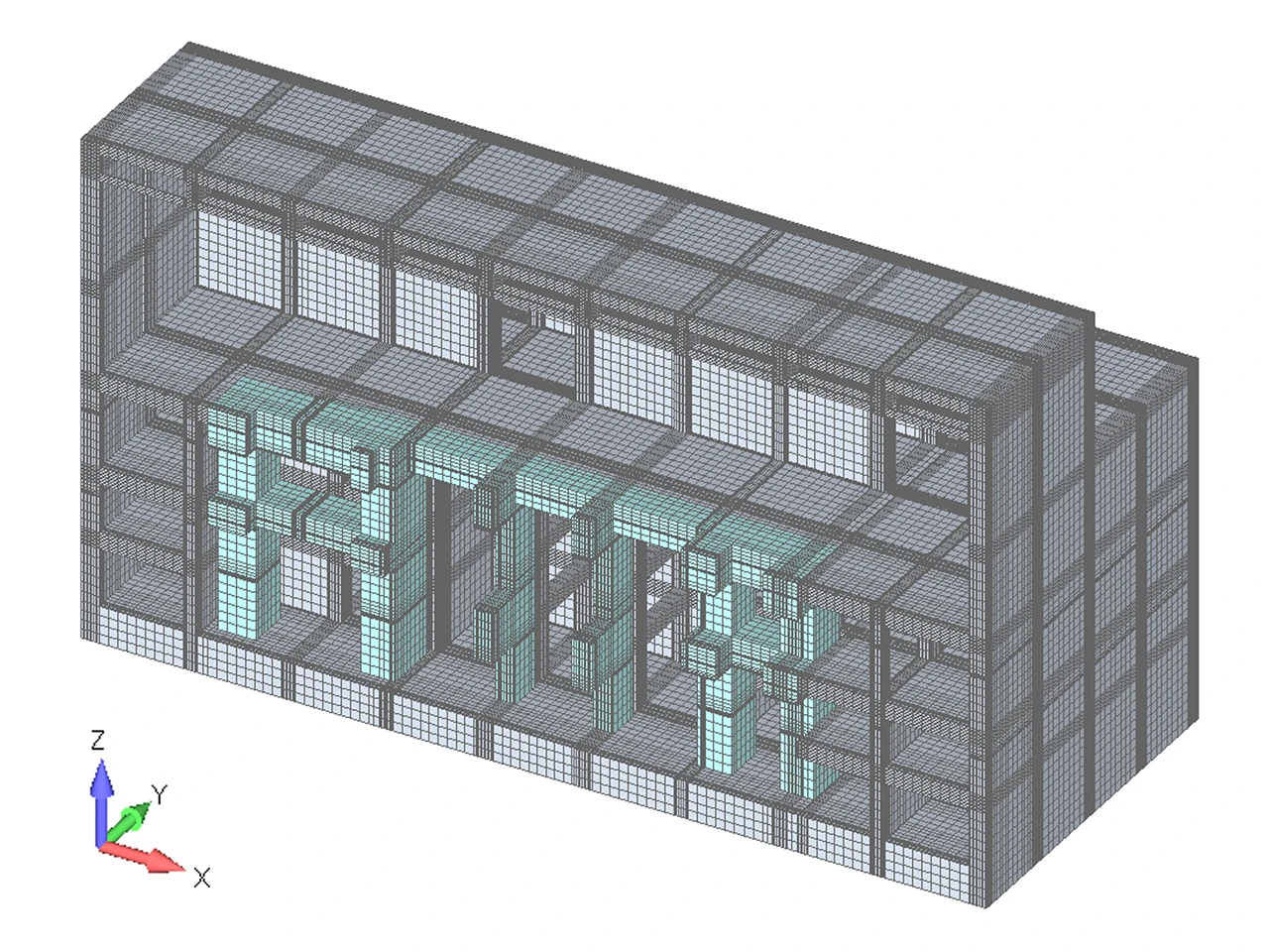 タービン建屋3DFEMモデル